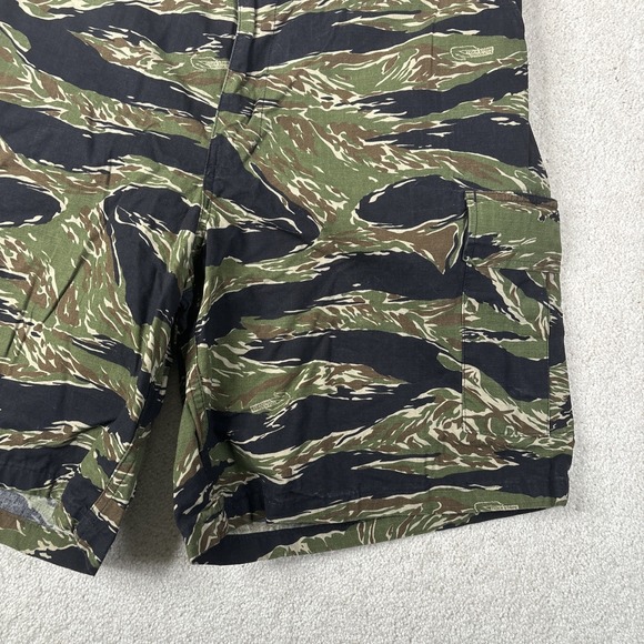 Vintage 90s Tru Spec Tiger Stripe Camo Cargo Shorts Men's Size XL Hunting - Picture 5 of 13